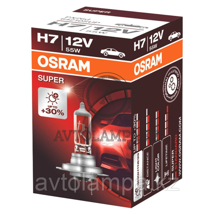 64210SUP Лампа "+30%"больше света H7 12V PX26d