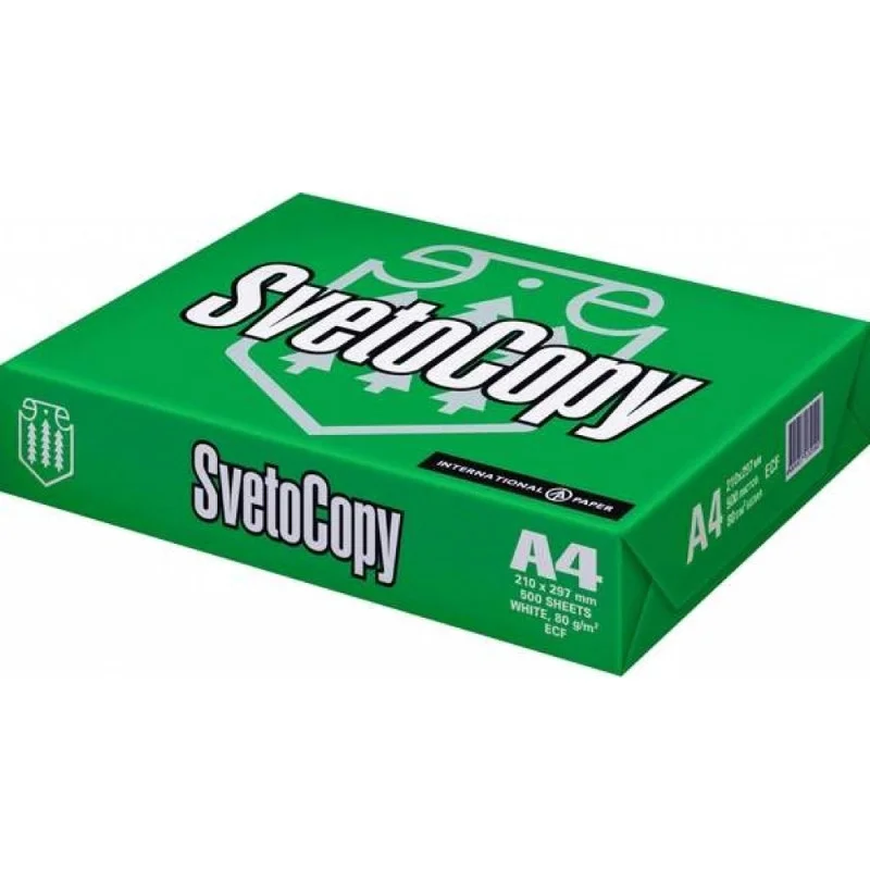 Офисная бумага A4 80гр 500л Svetocopy: продажа, цена в Алматы. Офисная ...