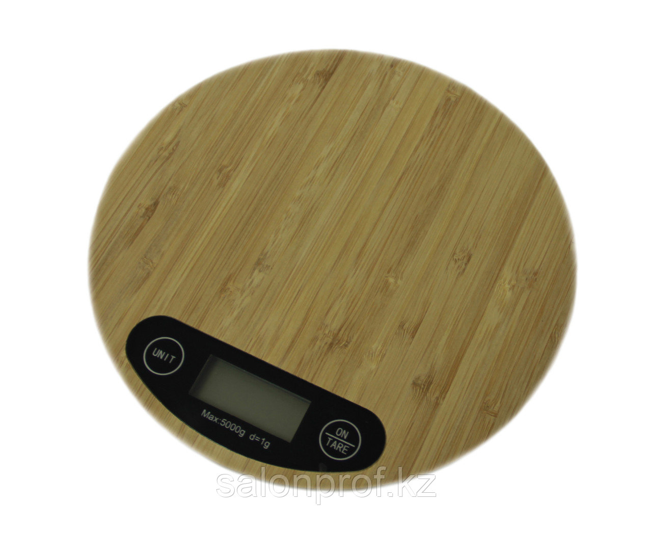Весы парикмахерские электронные для краски # 9-55 из бамбука круглые (1 г-5 кг) №41324