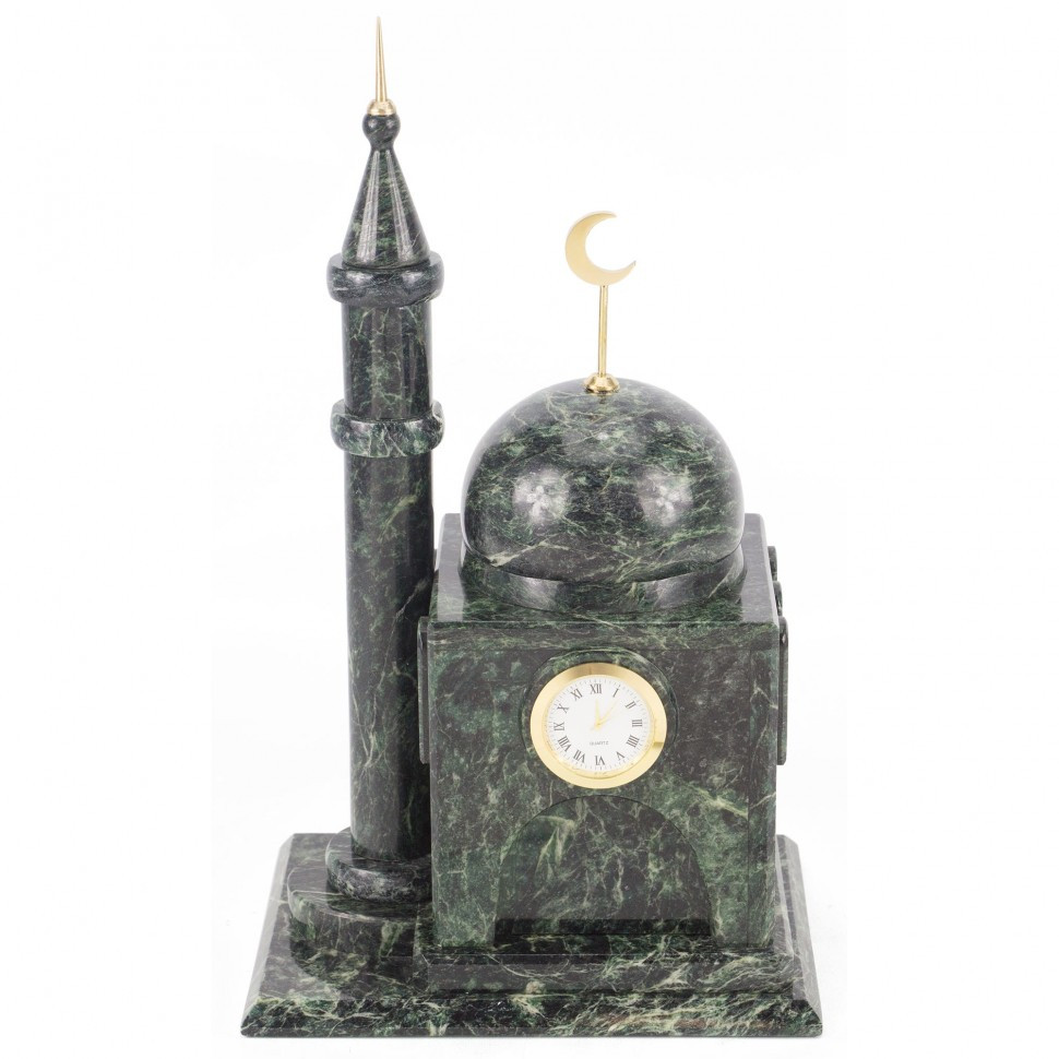 Часы "Мечеть" из змеевика малая 118965 - фото 2 - id-p80870515