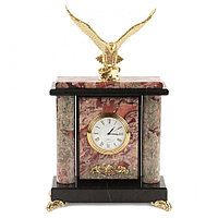 Декоративные часы "Орел" камень креноид бронза 119989