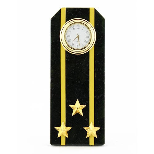 Часы "Погон полковник ВМФ / Капитан 1-го ранга" камень змеевик 113505 - фото 1 - id-p80870258
