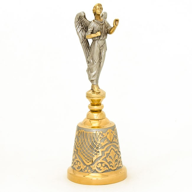 Колокольчик декоративный из бронзы "Архангел" в подарочной коробке Златоуст 113934 - фото 1 - id-p80871665