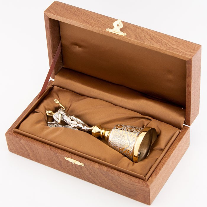 Колокольчик декоративный из бронзы "Архангел" в подарочной коробке Златоуст 113934 - фото 3 - id-p80871665