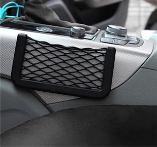 Авто держатель карман-сетка под телефон TORSO черный 14,5 х 8 см
