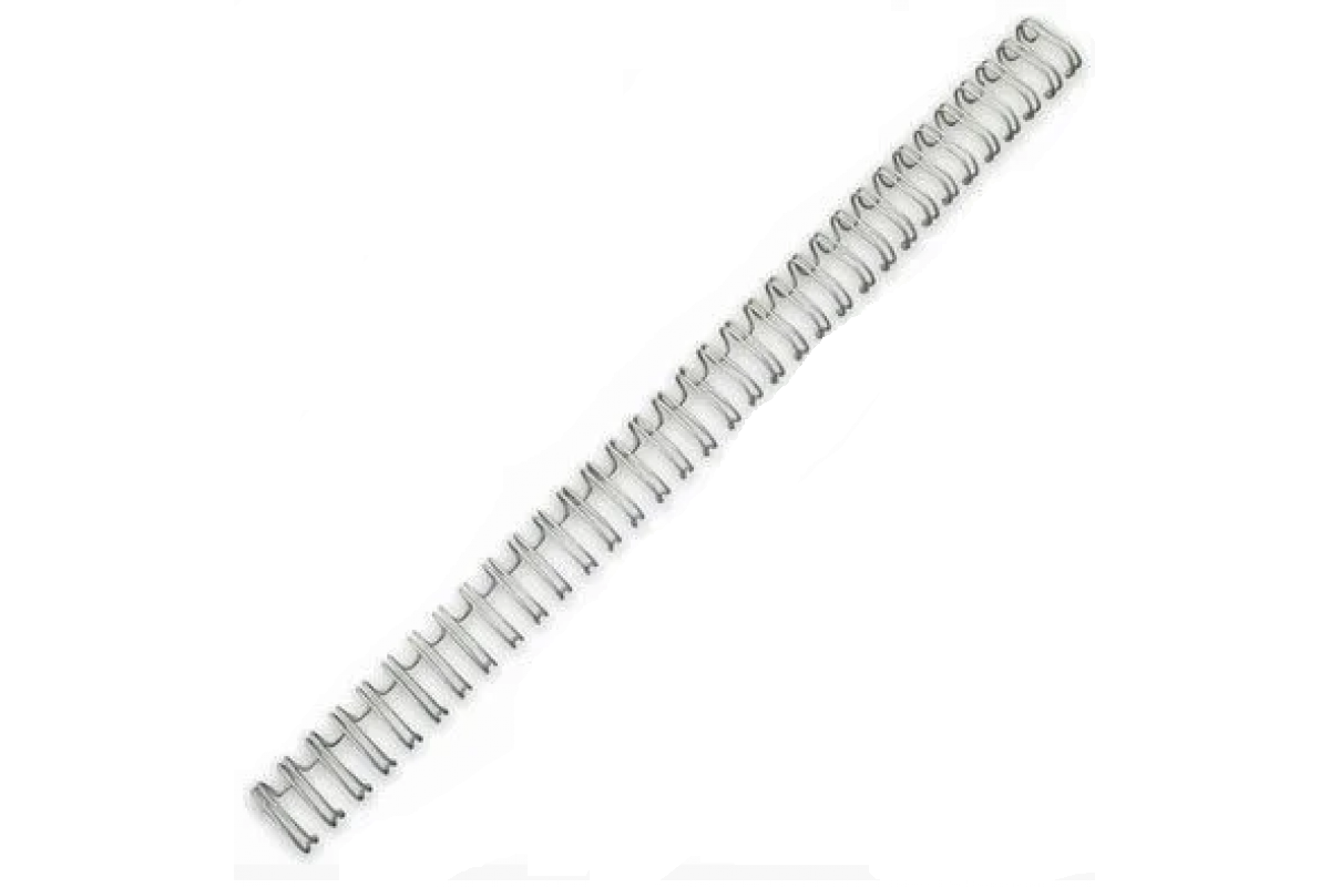 Переплетная пружина QP 3:1 A4 size 7/16" (11мм/80, 100шт, металл, White)