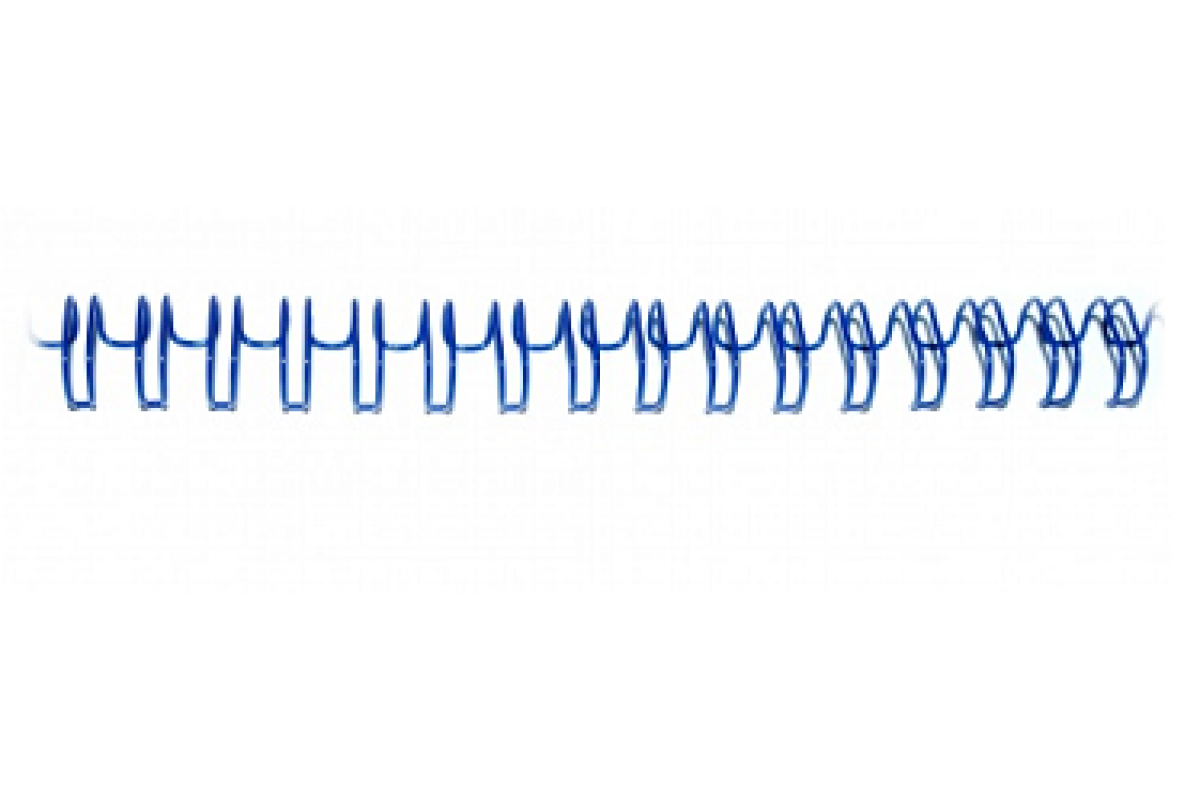 Переплетная пружина QP 3:1 A4 size 5/16" (7,9мм/50, 100шт, металл, Blue)