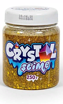 Слайм сверкающий Crystal slime золотой, 250г