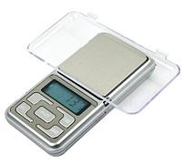Весы аптечные ювелирные электронные карманные Pocket Scale с синей подсветкой (500 ± 0,1 г)