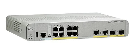 Cisco WS-C2960CX-8TC-L Коммутатор 8 портов 10/100/1000 Gigabit Ethernet, аплинки: 2 x 1G SFP and 2 x 1G RJ-45, - фото 1 - id-p82219520