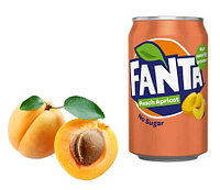 Fanta Peach Apricot Zero Абрикос БЕЗ САХАРА 330 мл (24шт-упак)