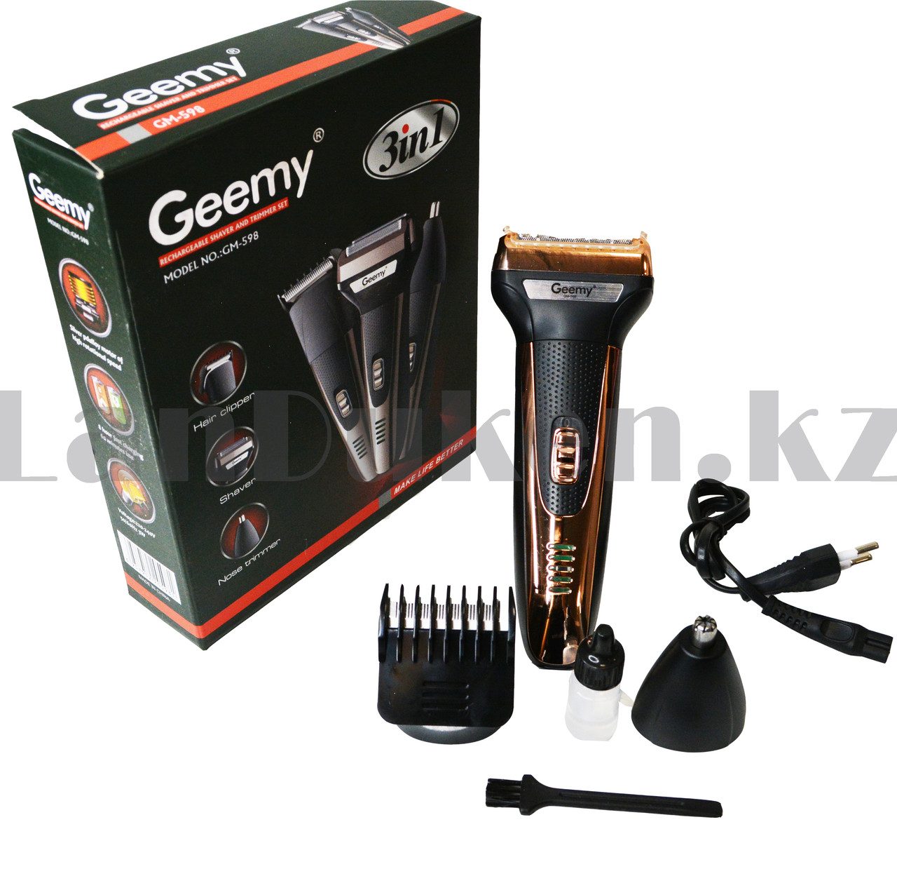 Электрическая бритва 3в1 профессиональная для мужчин Geemy GM-598 - фото 2 - id-p82230415