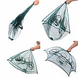 Рыболовный верша-паук  Ловушка для рыбалки раскладной зонтик с шестью входами, фото 3