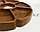 Менажница круглая универсальная пластиковая коричневого цвета с 7 секциями, фото 5