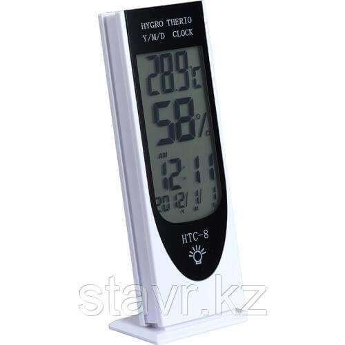 Электронный термометр, гигрометр, часы, будильник HTC-8 - фото 1 - id-p82235461