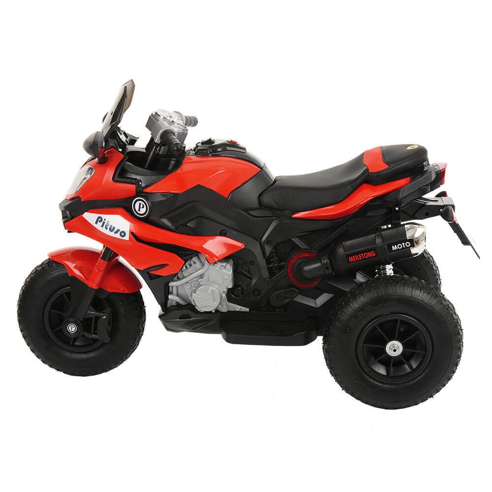 PITUSO: Электромотоцикл HLX2018/2, 12V/7Ah*1,колеса надув.,108х46х76 см, Red/ Красный (музыка,свет)