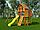 IgraGrad "Шато" (Домик) с волновой горкой, доской "крестики нолики", лавочкой-столик., фото 3