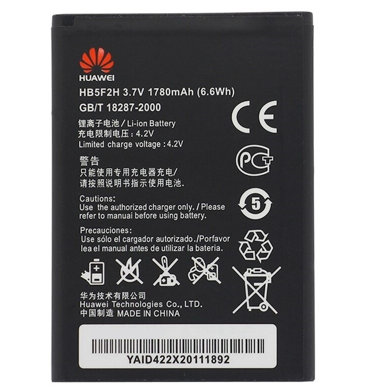 Заводской аккумулятор для Huawei 5F2H (HB554666RAW, 1500 mah)