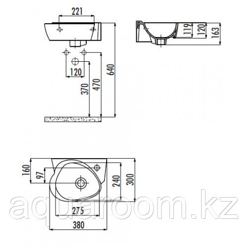 Раковина детская 38х30 см FOR KID, Creavit (CK035-00CB00E-FF00) - фото 3 - id-p78157665