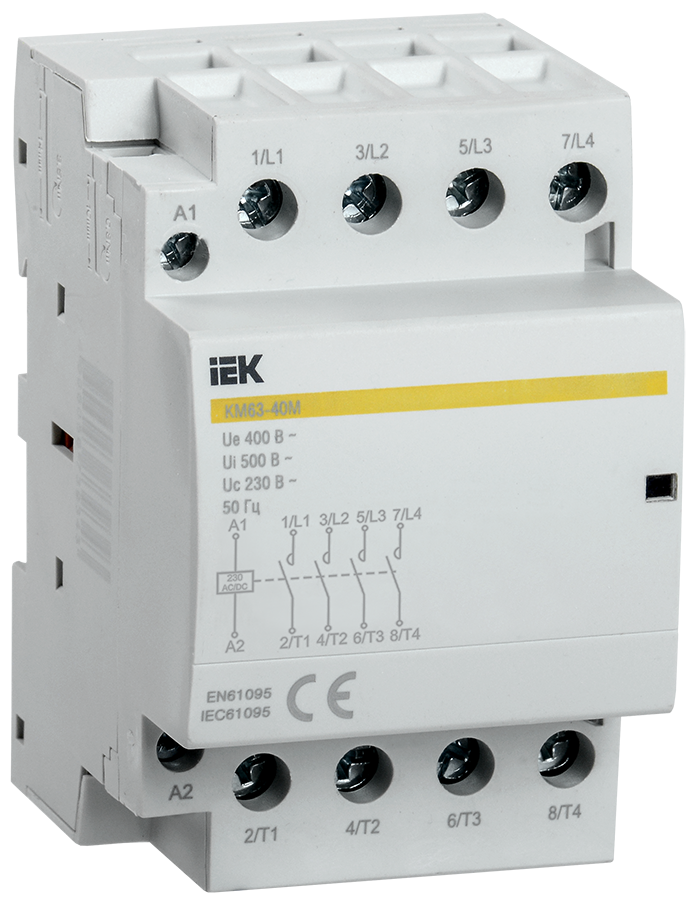 Заказать Контактор модульный КМ63-40М AC/DC ИЭК в интернет-магазине 220 ...