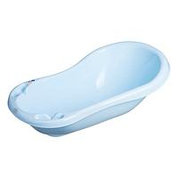 Maltex Ванночка детская Классик 100 см с пробкой и нескользящим ковриком голубая