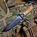 Нож тактический GERBER StrongArm Fixed Blade Coyote 1500 с ножнами (Черный), фото 2