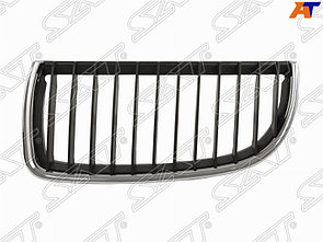 Решетка BMW 3 E90 05-08 LH черная /хром
