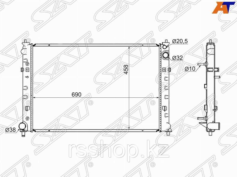 Радиатор MAZDA MPV 99-03 2.5 /3.0 бачки по бокам, фото 1
