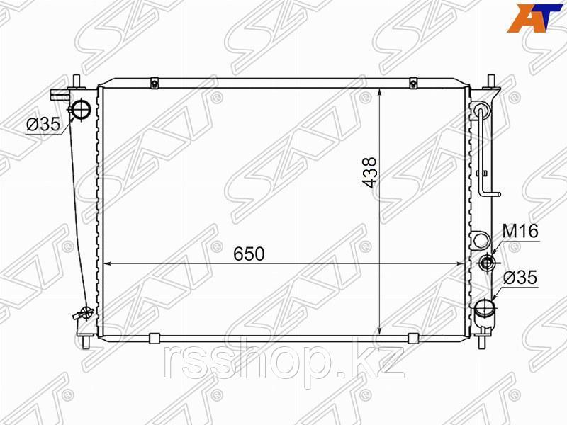 Радиатор HYUNDAI H1 /H200 /STAREX 2.4 /2.5TD /2.6D  97-07