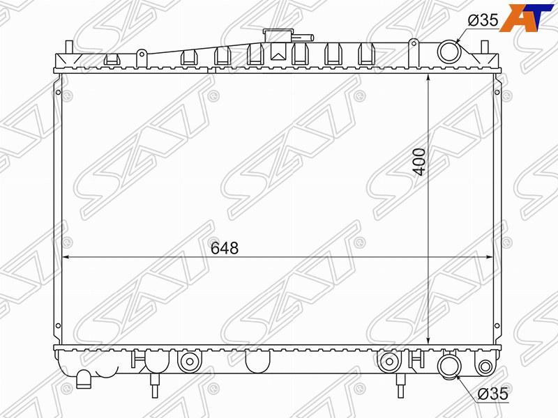 Радиатор NISSAN LAUREL C34 /C35 97-03 /SKYLINE R34 98-01 /NISSAN STAGEA #C34 96-01