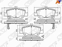 Колодки тромозные зад TOYOTA COROLLA 06-