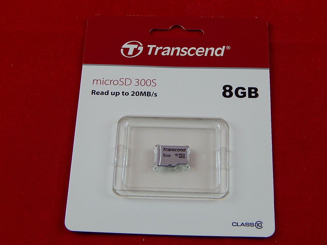 Карта памяти MicroSD 8GB Class 10 Transcend TS8GUSD300S