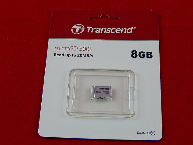 Карта памяти MicroSD 8GB Class 10 Transcend TS8GUSD300S, фото 2