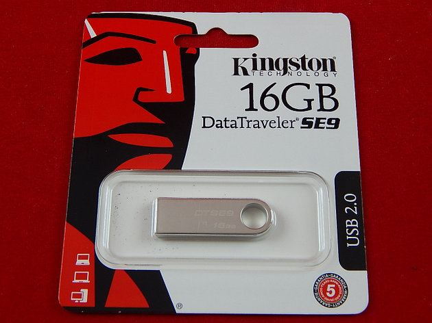 USB Флеш-накопитель Kingston DTSE9H, 16GB, 2.0, серебристая, фото 2