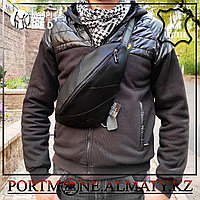 Мужской рюкзак-слинг BULLCAPTAIN, натуральная бычья кожа 100%