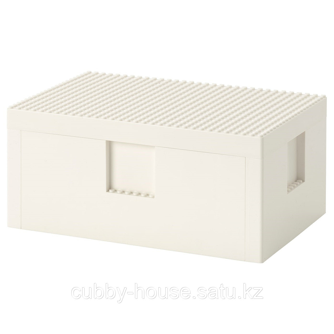 BYGGLEK БЮГГЛЕК LEGO® контейнер с крышкой, белый26x18x12 см
