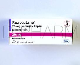 Роаккутан Изотретиноин 20 мг 30 капсул (Roaccutane Isotretinoin)