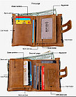 Кожаное портмоне от воровства с карточек - технология RFID. Подарок! KAspi REd. Рассрочка., фото 6