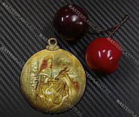 Новогодняя елочная игрушка деревянная (Шарик №8)