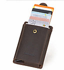 Кожаный бокс для кредитных карт "Contacts"- кардхолдер. RFID Protected. Kaspi RED. Рассрочка., фото 4