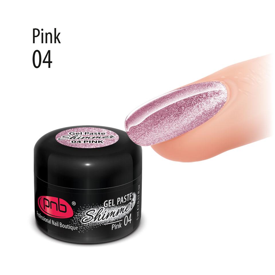 Гель-паста Shimmer PNB 04 Розовый, фото 1