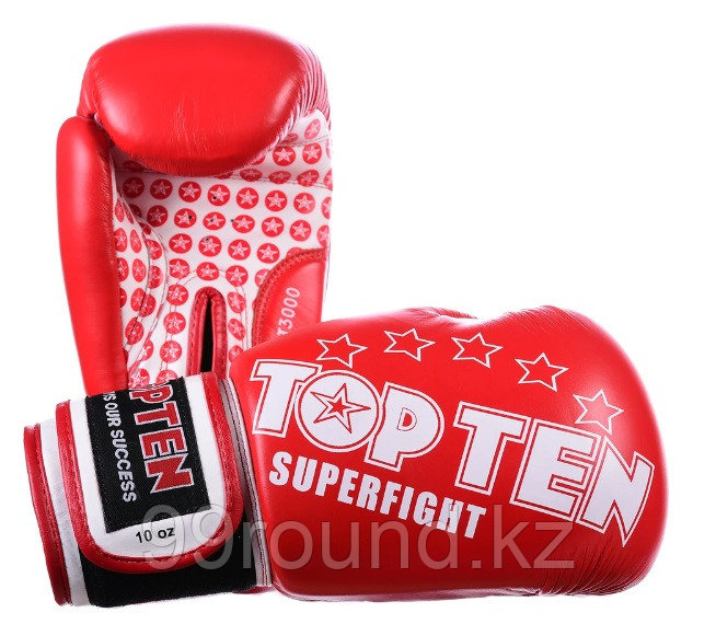 Боксерские перчатки TOP TEN Superfight 3000 RED, фото 1