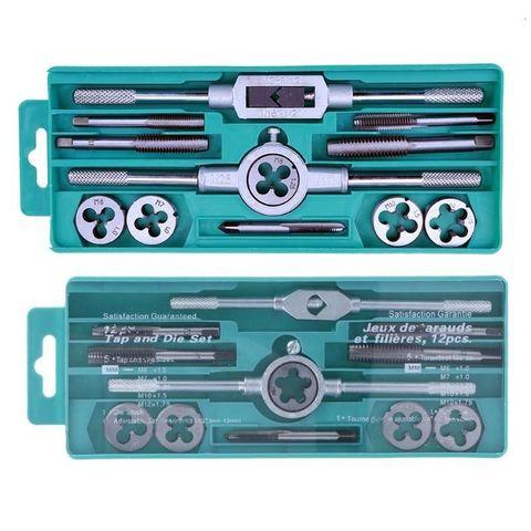 Набор метчиков и плашек для резьбы Tap and DIE SET (20 предметов) - фото 5 - id-p62006812