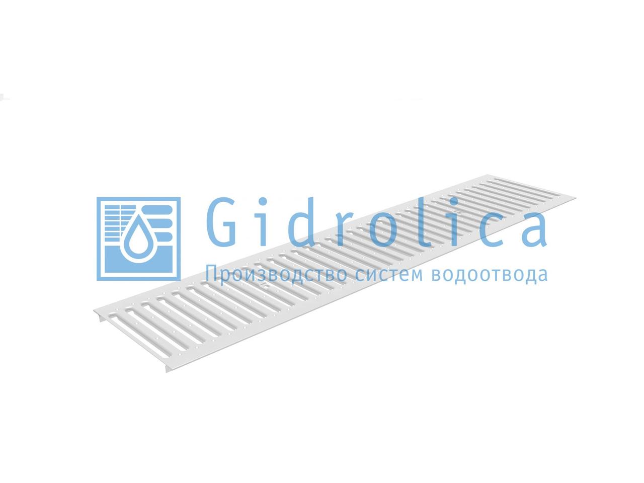 Решетка водоприемная Gidrolica Standart РВ -15.24.100 - штампованная стальная нержавеющая, кл. А15 - фото 1 - id-p82298498