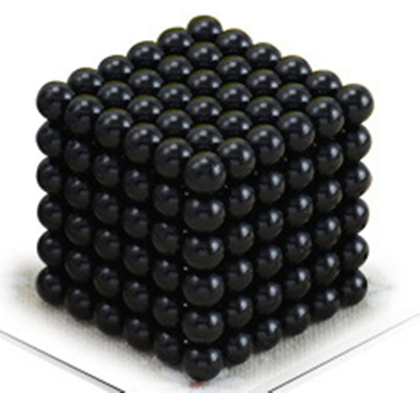 Магнитный Неокуб Черный. Neocube. 216 шариков. Диаметр 5 мм. Головоломка. Конструктор. Антистресс.