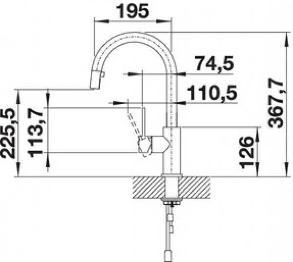 Кухонный смеситель Blanco Candor-S нержавеющая сталь полированная (523121) - фото 3 - id-p82303730
