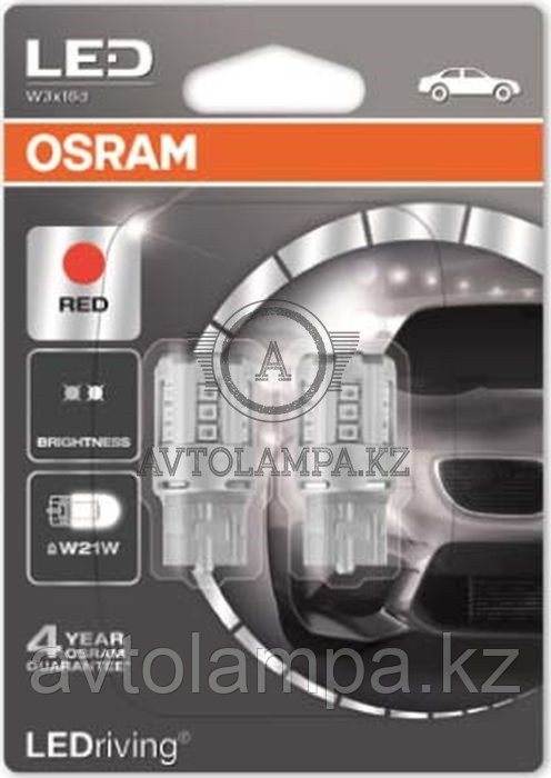7705R-02B W21W красный OSRAM (47mm), фото 1