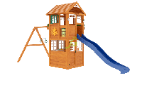 IgraGrad "Клубный домик" Luxe с деревянной лестницей, скалодромом, игровым столиком.