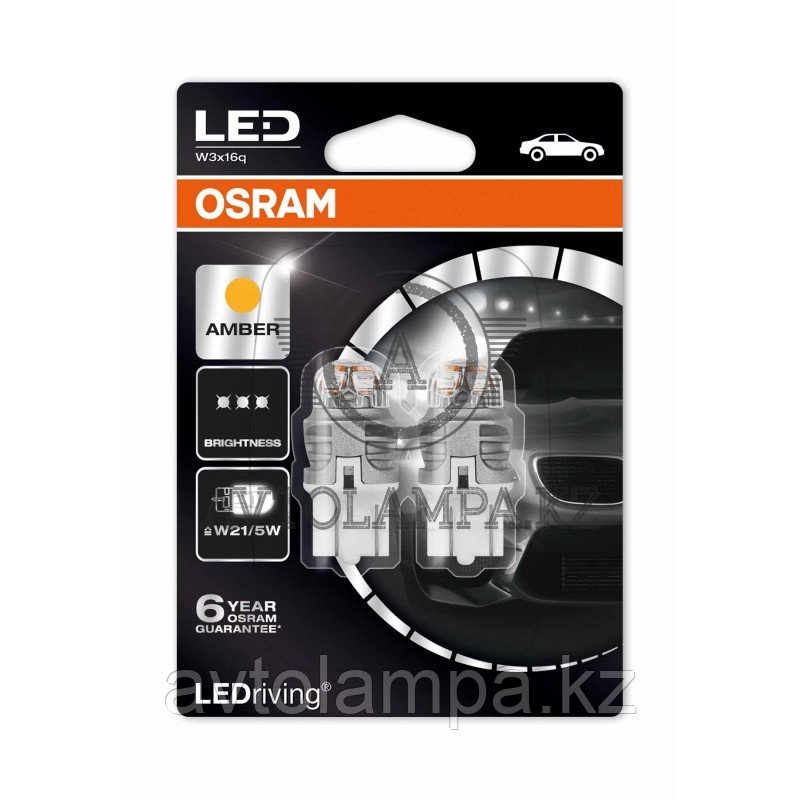 7915YE-02B W21/5W оранжевый OSRAM T20 7443