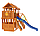 IgraGrad "Клубный домик 3" с волновой горкой, канатом, скалодромом., фото 3